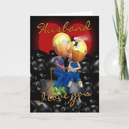 Cartes Pour Fêtes Annuelles Mari - Minière Couple Valentine's Day Card (Devant)