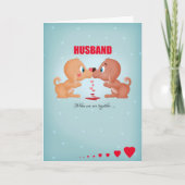 Cartes Pour Fêtes Annuelles Mari Saint Valentin Baiser Chiens Et Coeurs (Devant)