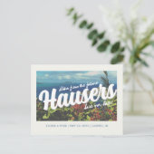 Cartes Pour Fêtes Annuelles Mariage de destination Enregistrer la date - Style (Debout devant)