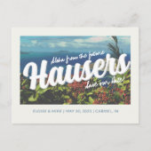 Cartes Pour Fêtes Annuelles Mariage de destination Enregistrer la date - Style (Devant)