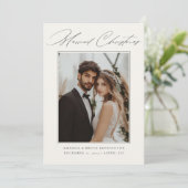 Cartes Pour Fêtes Annuelles Mariage photo de Noël marié (Debout devant)