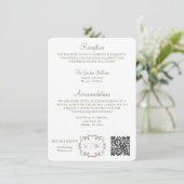 Cartes Pour Fêtes Annuelles Mariage vert Garden Sage Infos détail (Debout devant)