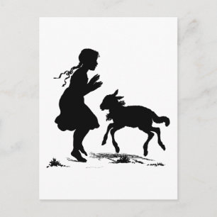 Cartes Pour Fêtes Annuelles Marie avait un petit agneau Pâques