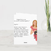 Cartes Pour Fêtes Annuelles Marie, Bébé Jésus, & Anges - avec message (Dos)