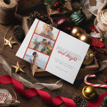 Cartes Pour Fêtes Annuelles Marié Bright Photo Nouveau Couple Noël<br><div class="desc">Carte photo de vacances de Noël pour les jeunes mariés avec une photo "Marié et brillant" design. Customisez la première de cette carte de voeux de vacances avec vos noms, l'année et trois de vos photos préférées de l'année. (Pour obtenir de meilleurs résultats, recadrez les photos sur des rectangles ou...</div>