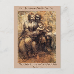 Cartes Pour Fêtes Annuelles Marie, Christ, Sainte-Anne et l'enfant saint Jean
