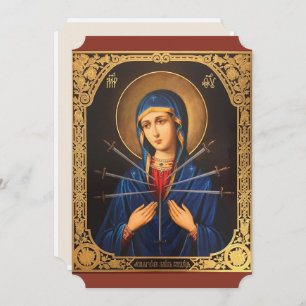 Cartes Pour Fêtes Annuelles Marie du Coeur Immaculé Vendredi saint Pâques