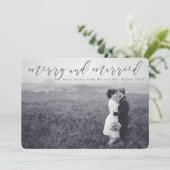 Cartes Pour Fêtes Annuelles marié et joyeux (Debout devant)