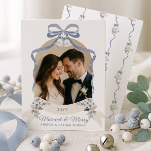 Cartes Pour Fêtes Annuelles Marié et Joyeux Noël