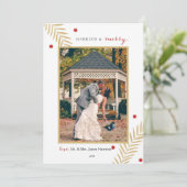 Cartes Pour Fêtes Annuelles Marié & Joyeux (Debout devant)