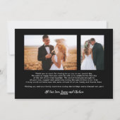 Cartes Pour Fêtes Annuelles Marié & Joyeux Collage Multiphoto Vacances (Dos)