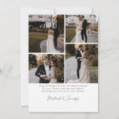 Cartes Pour Fêtes Annuelles Marié + Lumineux Écriture Calligraphiée sur Arche  (Dos)