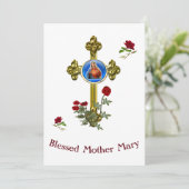 Cartes Pour Fêtes Annuelles Marie Mère (Debout devant)