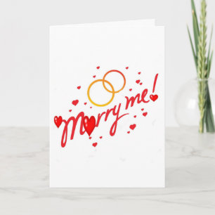 CARTES POUR FÊTES ANNUELLES MARIE-MOI ET JE FERAI LA "BONNE DANSE"