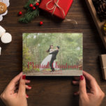 Cartes Pour Fêtes Annuelles Marié Noël Élégante photo nouvellement mariée<br><div class="desc">Marié Noël élégant photo nouvelle mariée carte de vacances de Noël. Photo modèle via Pixabay sous licence CC0 et doit être remplacée par votre propre photo</div>