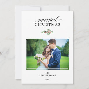 Cartes Pour Fêtes Annuelles Marié Noël Nouveau marié 2 Photos Noël