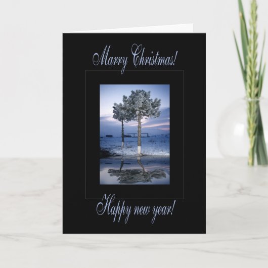 Cartes Pour Fêtes Annuelles Marier Noël et une bonne année (Devant)