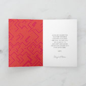 Cartes Pour Fêtes Annuelles Mariés et joyeux écriture manuscrite de mariage (Intérieur)