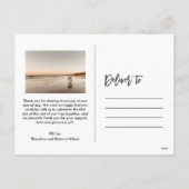 Cartes Pour Fêtes Annuelles Mariés et joyeux Noël de jeunes mariés Photo Rouge (Dos)