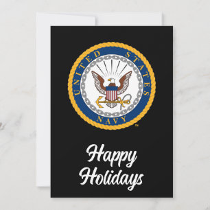 Cartes Pour Fêtes Annuelles Marine américaine   Emblème de la marine