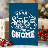 Cartes Pour Fêtes Annuelles Marine Cher Père Noël C'Était Le Noël Gnome