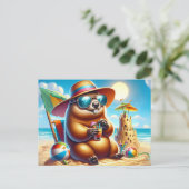 Cartes Pour Fêtes Annuelles Marmotte (Debout devant)