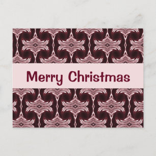 Cartes Pour Fêtes Annuelles Maron de Noël Motif Art déco