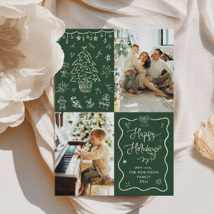 Cartes Pour Fêtes Annuelles Marque de Joyeux Vacances 2 Photo