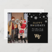 Cartes Pour Fêtes Annuelles Marque déposée de l'Université Wake Forest (Devant / Derrière)