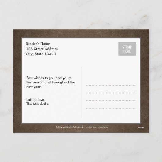 Cartes Pour Fêtes Annuelles Marquee Lights Postcard (Dos)