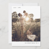 Cartes Pour Fêtes Annuelles Marqueur minimal moderne Aimer Charbon Vertical (Devant)