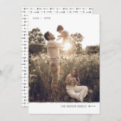 Cartes Pour Fêtes Annuelles Marqueur minimal moderne Aimer Charbon Vertical (Devant / Derrière)