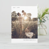 Cartes Pour Fêtes Annuelles Marqueur minimal moderne Aimer Charbon Vertical (Debout devant)