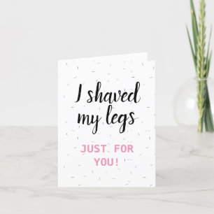 Cartes Pour Fêtes Annuelles marrant valentine/anniversaire je me suis rasé la 