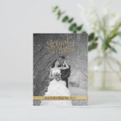 Cartes Pour Fêtes Annuelles "Married & Bright" Custom (Debout devant)