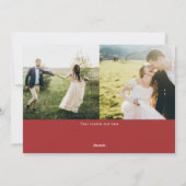 Cartes Pour Fêtes Annuelles Marry & Joyeux Bracelet Script Noël Pleine photo (Dos)