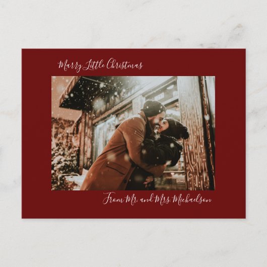 Cartes Pour Fêtes Annuelles Marry Little Christmas Red (Devant)