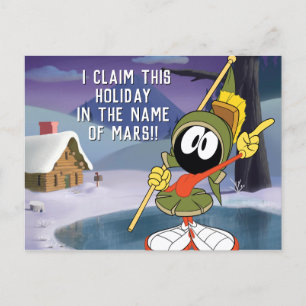 Cartes Pour Fêtes Annuelles MARVIN MARTIAN™ Cabine d'hiver