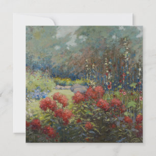 Cartes Pour Fêtes Annuelles Mary Hiester Reid - Un Jardin En Septembre
