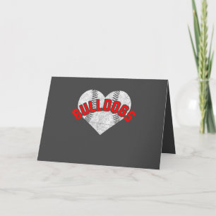 Cartes Pour Fêtes Annuelles Mascotte de l'équipe de baseball et de softball de