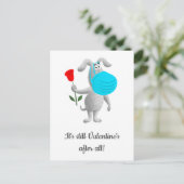 Cartes Pour Fêtes Annuelles Masque de chien Heureuse Sainte-Valentin 2021 (Debout devant)