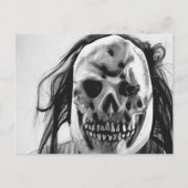 Cartes Pour Fêtes Annuelles Masque Déplaisant effrayant (Devant)