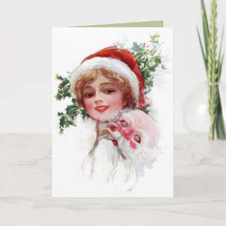 Cartes Pour Fêtes Annuelles Masque père Noël