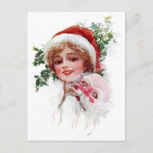 Cartes Pour Fêtes Annuelles Masque père Noël (Devant)