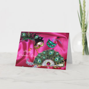 CARTES POUR FÊTES ANNUELLES MASQUES DE MASQUERADE DE LA JOURNÉE DE VALENTINE,