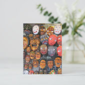 Cartes Pour Fêtes Annuelles Masques traditionnels coréens pour la performance  (Debout devant)