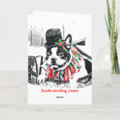 Cartes Pour Fêtes Annuelles Mastiff Français (Dos)