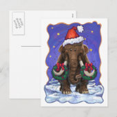 Cartes Pour Fêtes Annuelles Mastodon festif (Devant / Derrière)