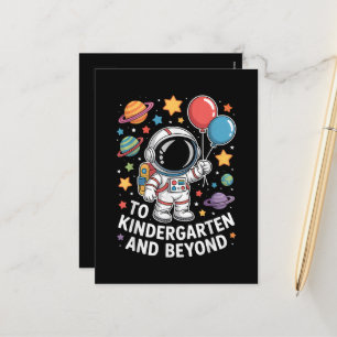 Cartes Pour Fêtes Annuelles Maternelle et au-delà Astronaute Espace