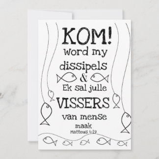 Cartes Pour Fêtes Annuelles Mateus 4:19